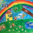 Bild von einem Kind gemalt