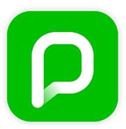 Grün-weisses Logo der PressReader-App