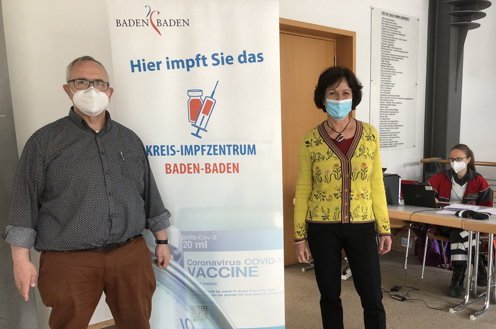Ortsvorsteher Hans-Dieter Boos und Oberbürgermeisterin Margret Mergen
