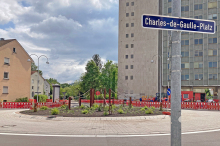 Kreisverkehr am Charles-de-Gaulle-Platz