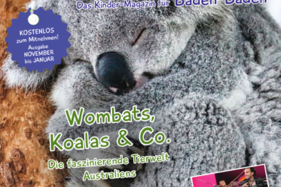 Ein Koala ist auf dem Titelbild der Kinderzeitung zu sehen.