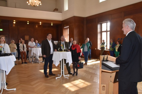 OB Späth begrüßte beim traditionellen Empfang Personal- und Betriebsräte aus Wirtschaft und öffentlicher Verwaltung.