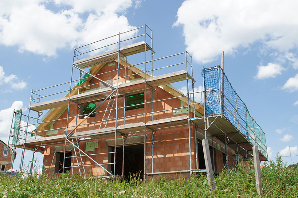 Rohbau eines Hauses