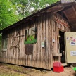 Hütte des Waldkindergartens St. Franziskus. 