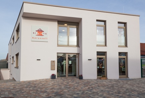 Außengebäude der Kita Karusell.