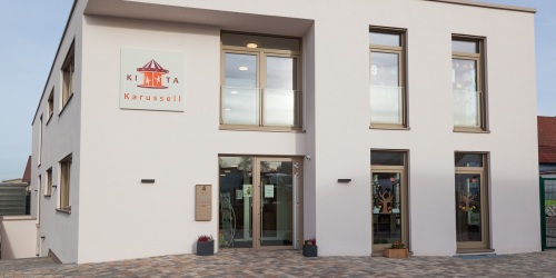 Außengebäude der Kita Karusell.