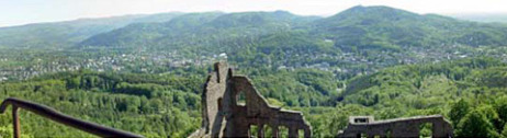 Blick vom Alten Schloss auf Baden-Baden