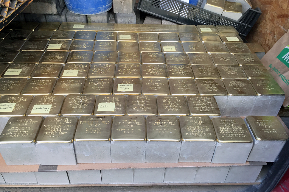 Stapelweise Stolpersteine