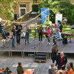 Klarinette-Enseble der Musikschule spielt im Rathausinnenhof