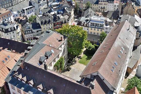 Luftbild Rathausinnenhof