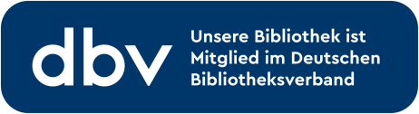 Logo des DBV mit der Aufschrift: Unsere Bibliothek ist Mitglied im deutschen Bibliotheksverband