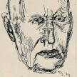 Porträt Otto Flake. Eine Zeichnung von Josef Moll