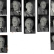 Mehrere Kontaktabzüge die verschiedene Gesichtsausdrücke von Otto Flake zeigen