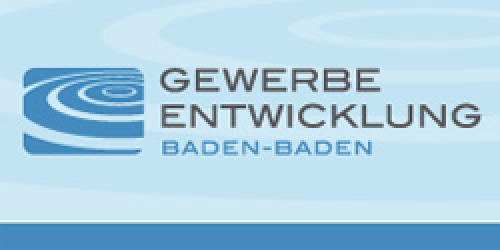 Logo mit der Aufschrift Gewerbentwicklung Baden-Baden